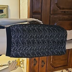 Black Lace Knit Skirt
